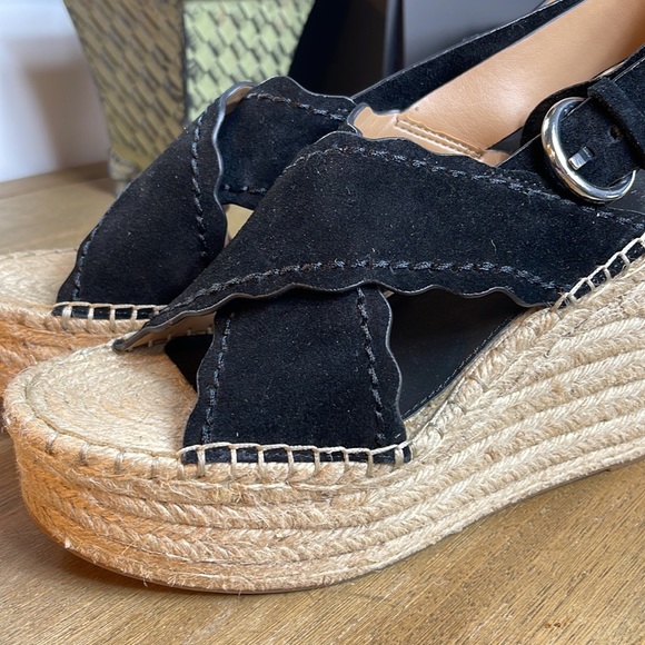 NEW MARC FISHER LETHER WEDGES - Picture 2 of 9